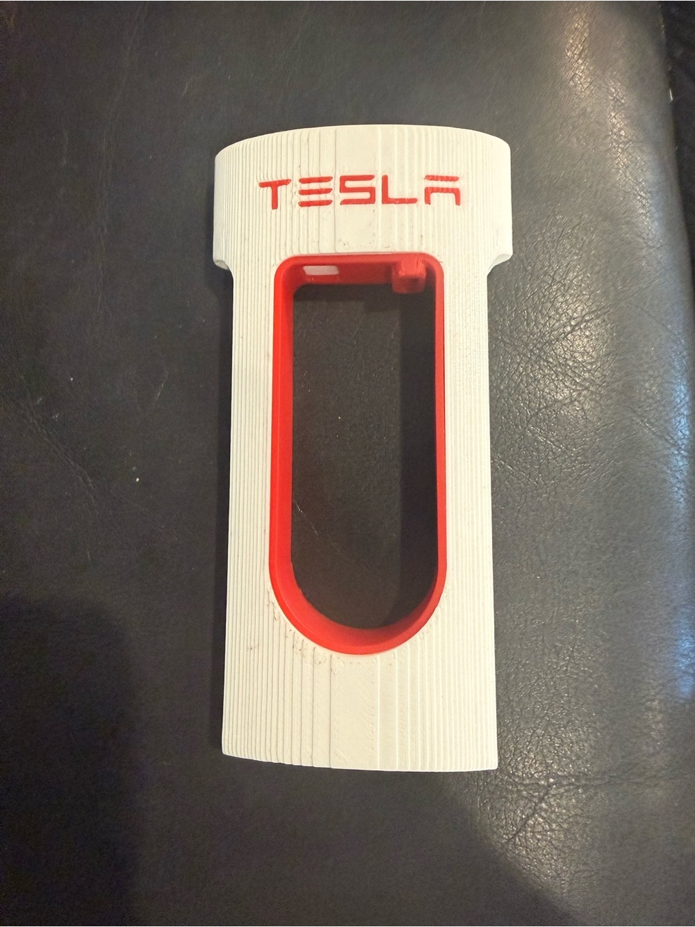 Tesla White and Red phone charger accessory